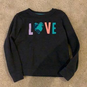 Girls 5T LOVE EARTH Sweatshirt